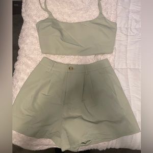 Two piece short set